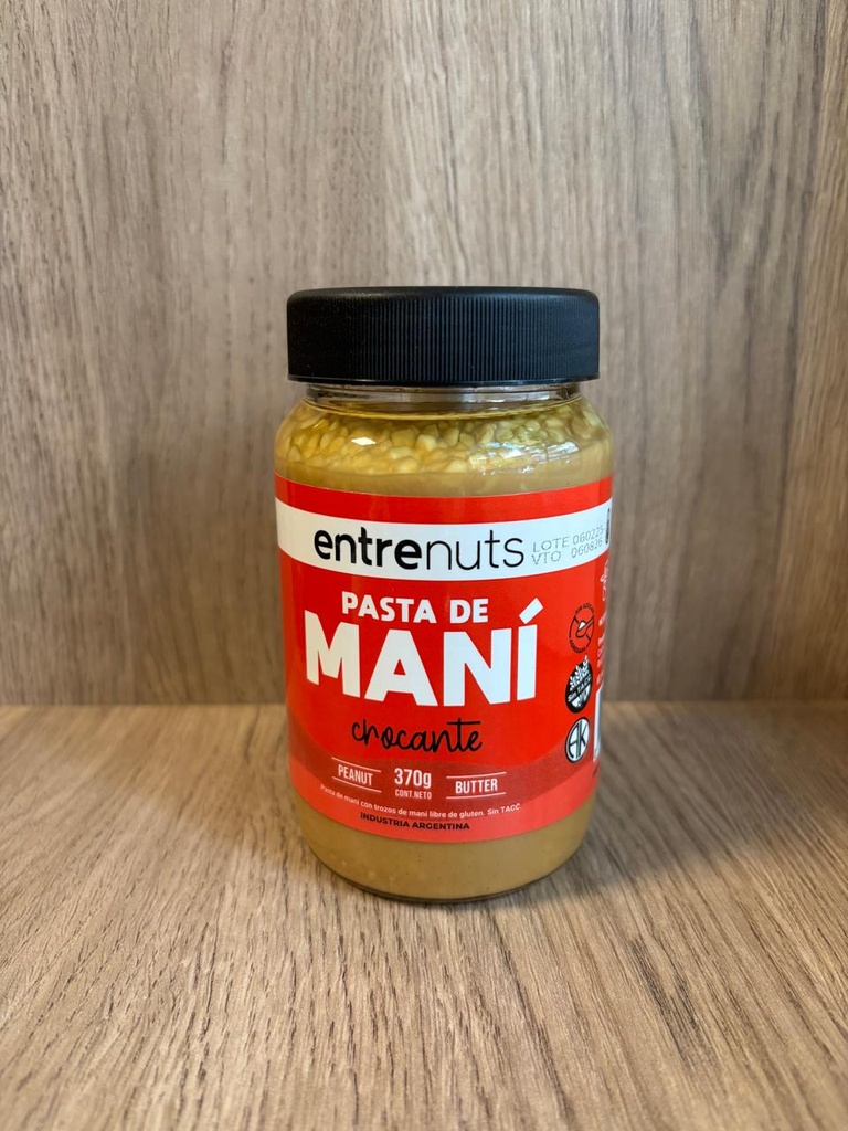 Pasta de maní Crocante 400g Entre Nuts