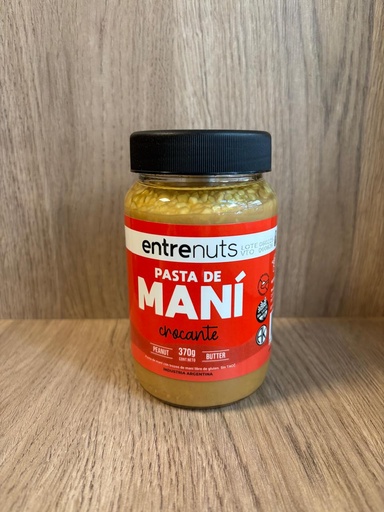 [cremamani_entrenutsCrocante] Pasta de maní Crocante 400g Entre Nuts