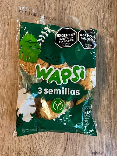 [gallesNATURAL_tressemillas] Galletitas veganas Tres semillas 180g Wapsi
