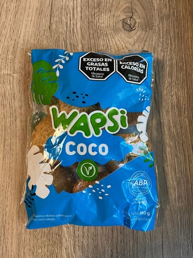 Galletitas veganas de coco 180g Wapsi